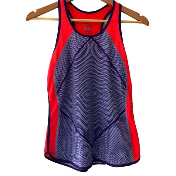 Nike Dri Fit Athletic Running Tank Size Small Jogging Workout Sporty - Picture 1 of 4